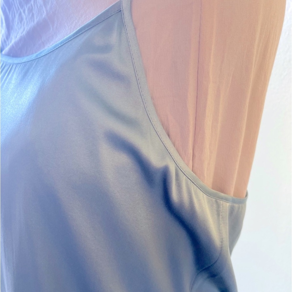 NWT Eileen Fisher Stretch Silk Charmeuse Camisole Camo Large - Picture 7 of 7